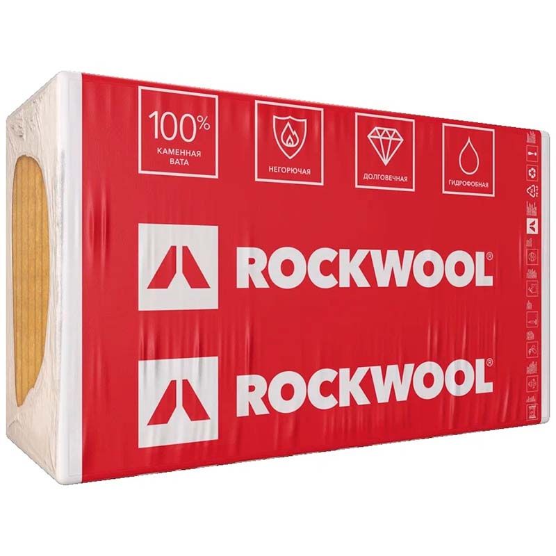 Утеплитель Rockwool Руф Баттс Н Оптима базальтовая плита 1000х600х100мм
