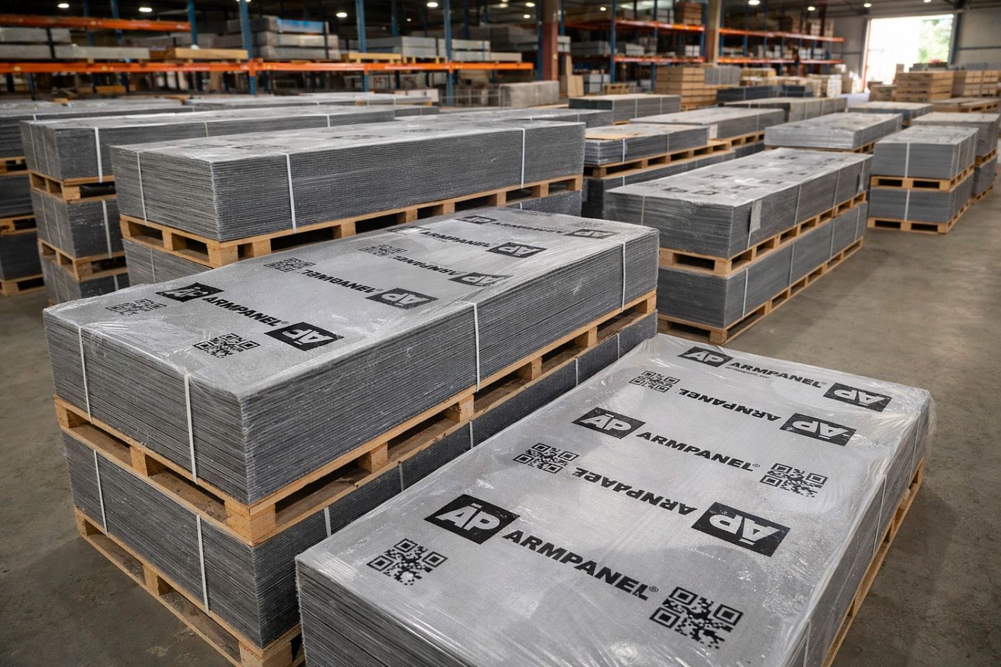 Панель цементная Армпанель 9мм 2400х1200мм влагостойкая