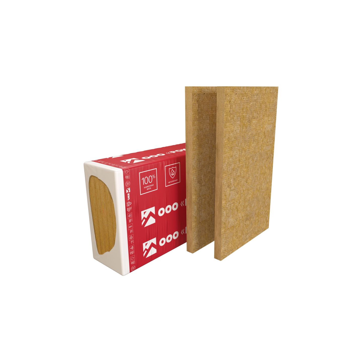 Утеплитель Rockwool Фасад Баттс Д Оптима базальтовая плита 1000х600х100мм