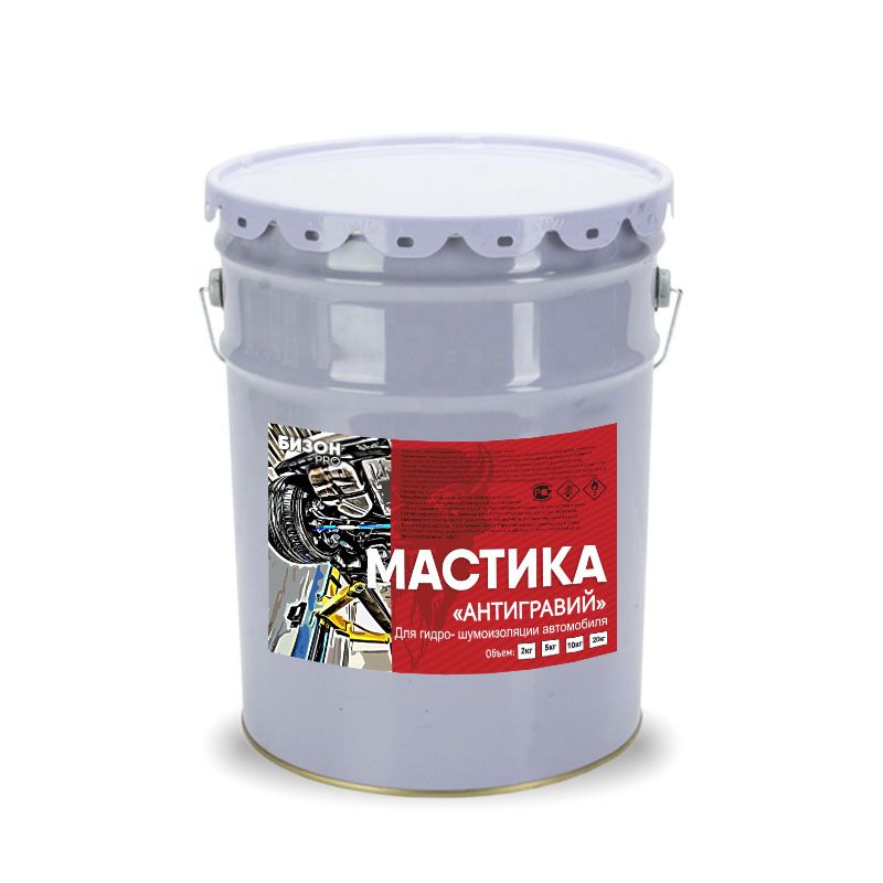 Мастика антигравий 5 кг Бизон