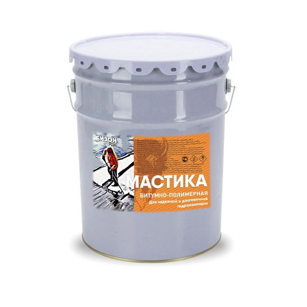 Мастика битумно-полимерная 1,8 кг Бизон