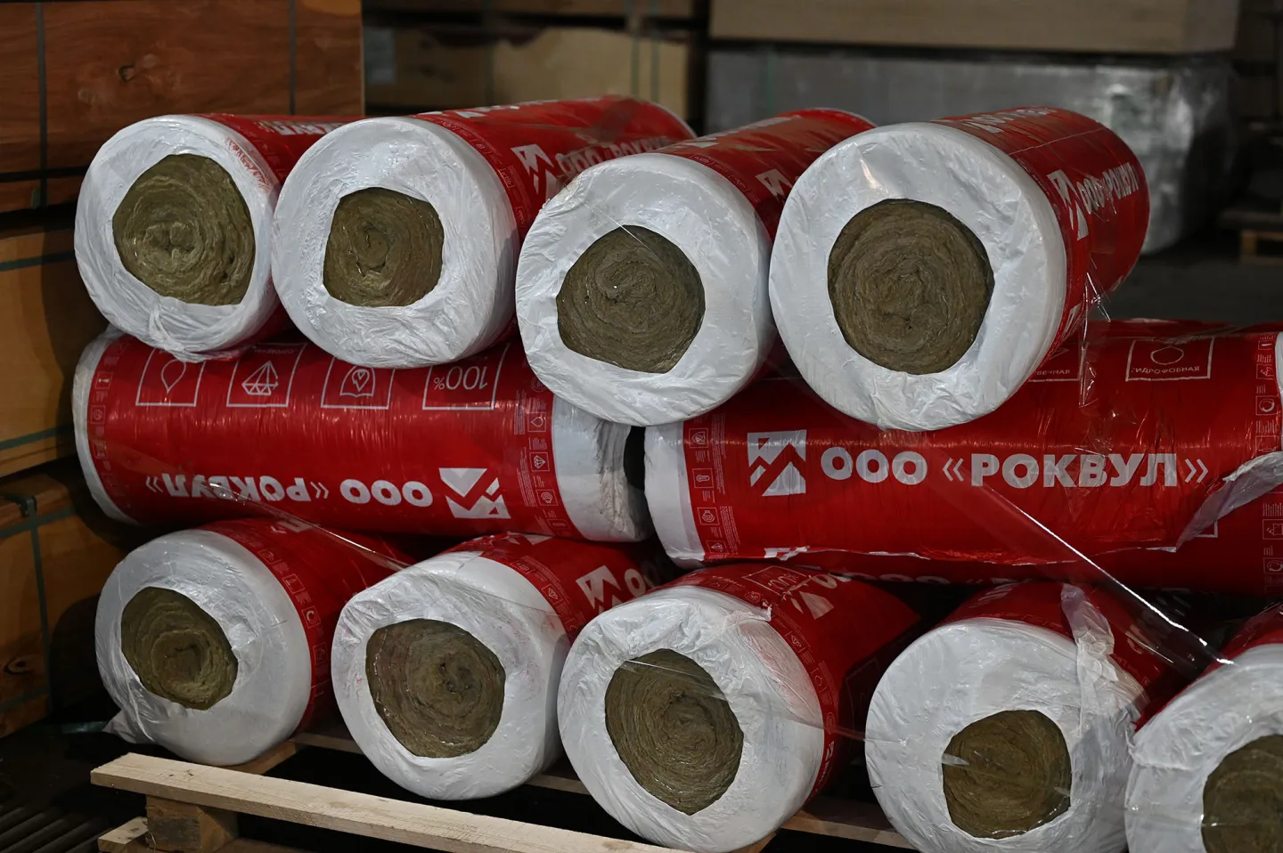 Утеплитель Rockwool ALU1 WIRED MAT рулон 25мм 7000х1000 мм минеральный (техническая теплоизоляция)