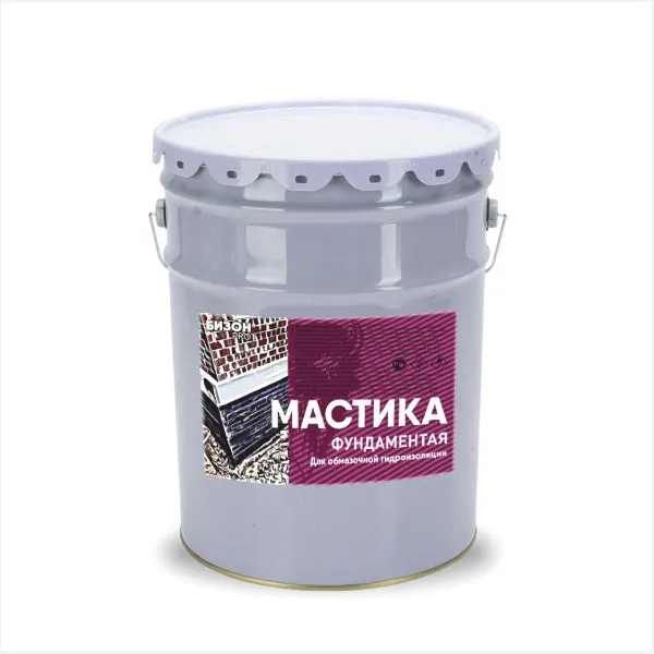 Мастика битумная фундаментная 1,8 кг Бизон