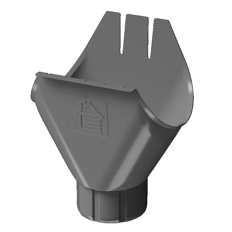 Воронка желоба 125/90 СТАЛ ПРЕМИУМ/ Графит Docke