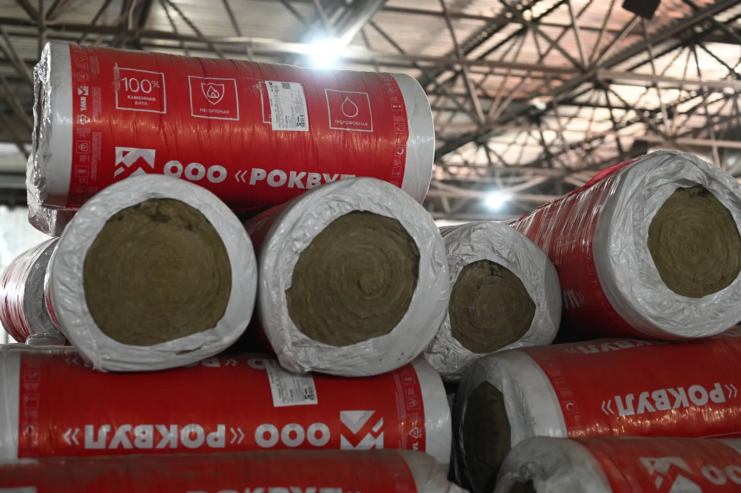 Утеплитель Rockwool WIRED MAT 105 рулон 40мм 5000х1000 мм минеральный (техническая теплоизоляция)